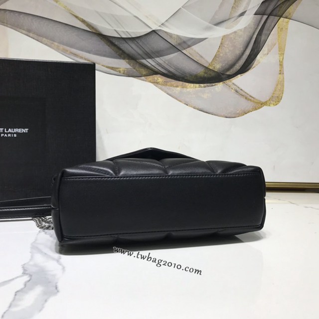 YSL专柜款女包 聖羅蘭經典款絎縫小羊皮迷你號郵差包 YSL肩背斜挎包 602333  jjh1128